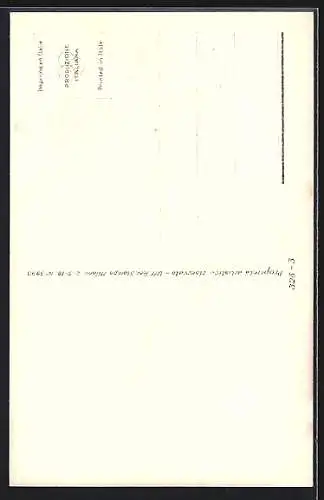 Künstler-AK sign. Grande: Reiterin in Damensattel und Reiter im Galopp
