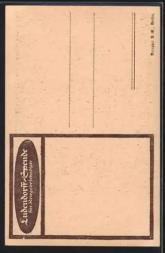 AK Erich Ludendorff in Uniform mit Ritterkreuz