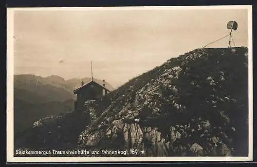 AK Traunsteinhütte, Berghütte und Fahnenkogl