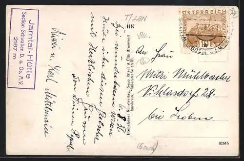 AK Jamtalhütte, Berghütte mit Jam- und Dreiländerspitze