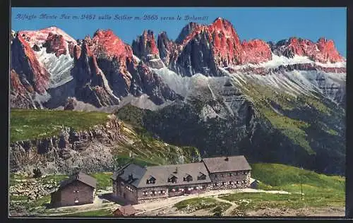 AK Rifugio Monte Pez sullo Sciliar verso le Dolomiti