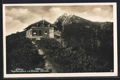 AK Tegelberghaus, Berghütte a. d. Brander Schrofen