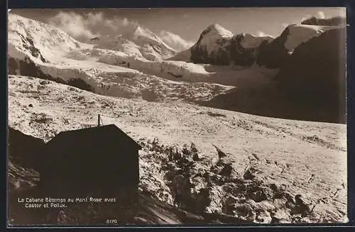 AK La Cabane Bétemps au Mont Rose avec Castor et Pollux