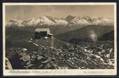 AK Padasterjochhaus, Zillertaler Alpen