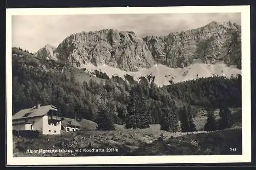 AK Alpenjägerschutzhaus mit Koschutta