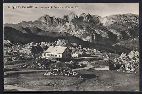 AK Rifugio Passo Sella verso il Gruppo di Odle