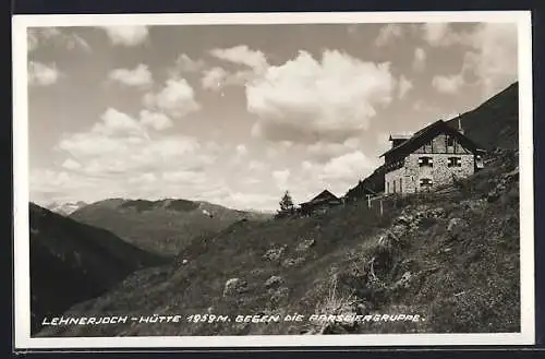 AK Lehnerjoch-Hütte gegen die Parseiergruppe