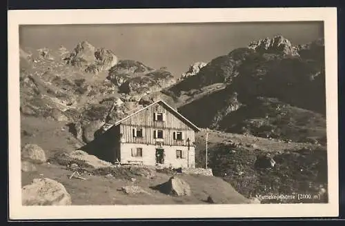 AK Muttekopfhütte, Blick auf die Hütte