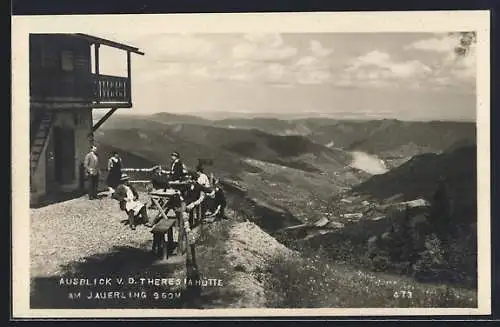 AK Theresiahütte am Jauerling, Blick ins Tal