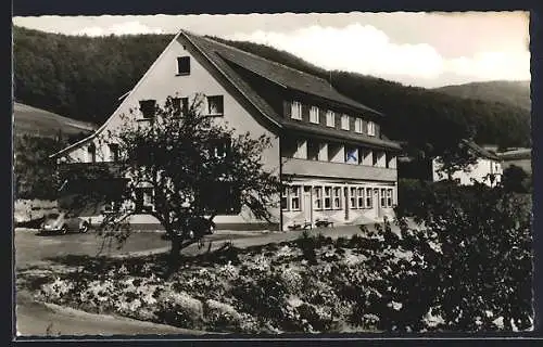 AK Kirschhausen /Odw., Café-Pension Haus Lulay, Aussenansicht