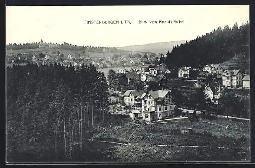 AK Finsterbergen i. Th., Blick von Knaufs Ruhe