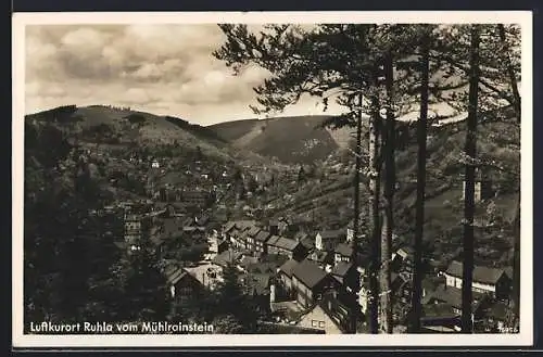 AK Ruhla, Ansicht vom Mühlrainstein