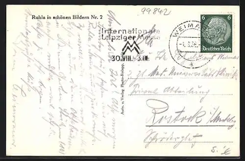 AK Ruhla, Ansicht vom Mühlrainstein