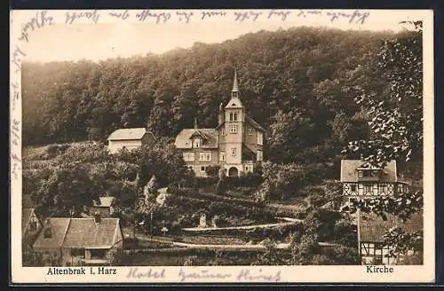 AK Altenbrak, Ortsansicht mit Kirche