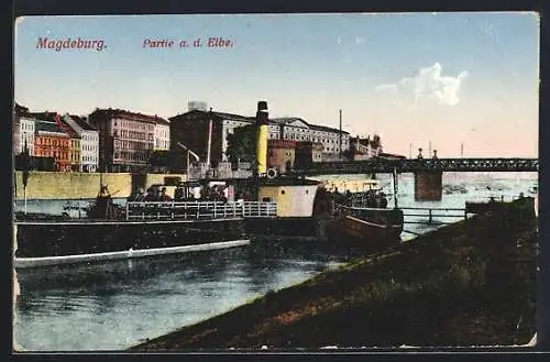 AK Magdeburg, Partie an der Elbe