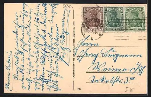 AK Magdeburg, Rathaus mit Johanniskirche