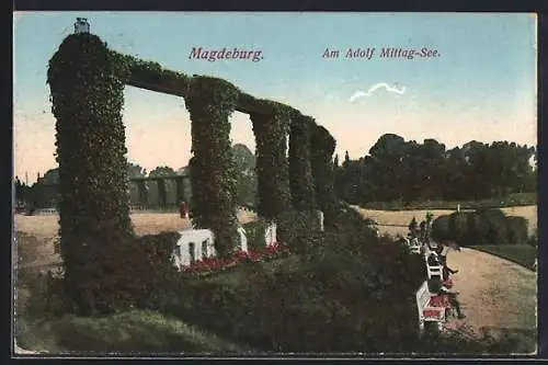 AK Magdeburg, am Adolf Mittagsee