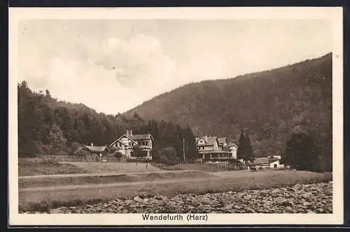 AK Wendefurth /Harz, Blick zum Wald