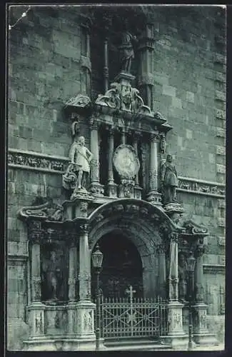 AK Wolfenbüttel, Portal an der Hauptkirche