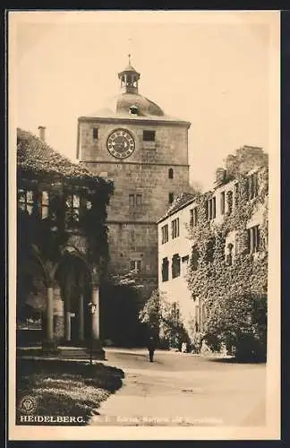 AK Heidelberg, Schloss, Wartturm und Ruprechtsbau