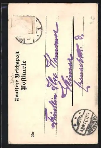 AK Braunschweig, Rathaus mit Strassenpartie