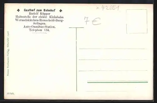 AK Remscheid /Berg. Land, Remscheider Talsperre