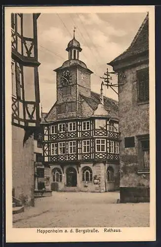 AK Heppenheim a. d. Bergstrasse, Rathaus