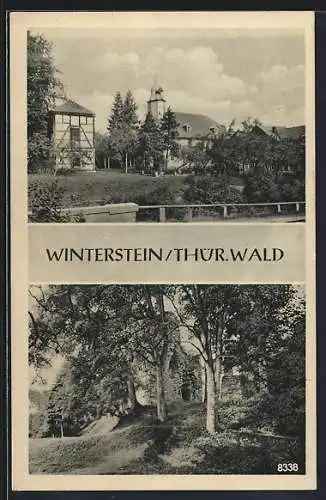 AK Winterstein /Thür. Wald, Kirche, Ruine