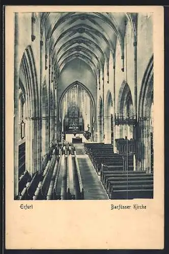 AK Erfurt, Barfüsser Kirche, Innenansicht