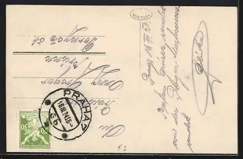 AK Prag, Vystaviste, Eingangsbereich der Ausstellung