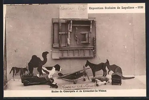 AK Lapalisse, Exposition Scolaire 1930, Ecoles de Courcais et de Creuzier-le-Vieux