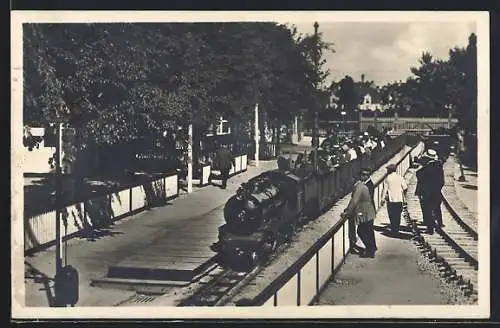 AK Düsseldorf, Grosse Ausstellung 1926, Liliput-Bahn