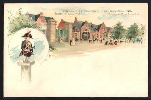 AK Brüssel, Exposition Internationale 1897, Bruxelles Kermesse