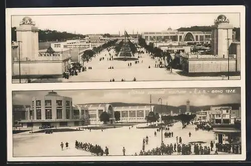 AK Brünn /Brno, Vystava Soudobe Kultury v C.S.R. 1928, Ausstellung