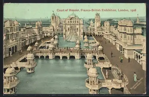 AK London, Franco-British Exhibition 1908, Court of Honour