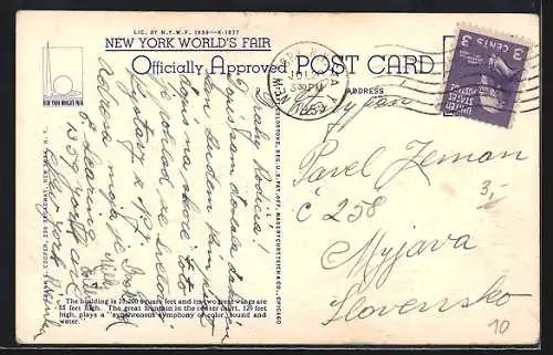AK New York, World`s Fair, The Westinghouse Electric and Manufacturing Co. Building