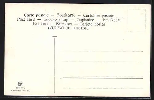Künstler-AK Friedrich Perlberg: Timgad, Reiter am Rand der Ruinenanlage