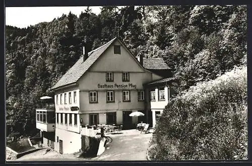 AK Gremmelsbach /Schwarzwald, Gasthof Pflug