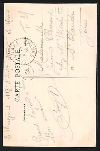 AK Le Luart, Entrée des Communs du Château de la Sarthe