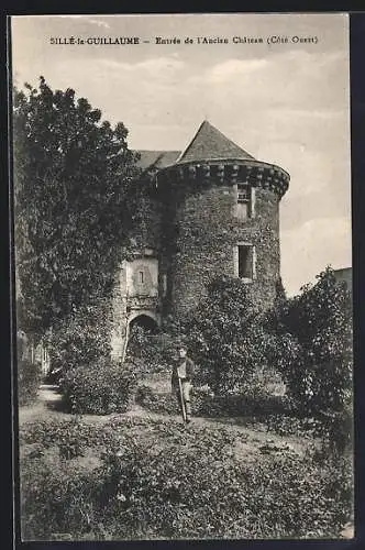 AK Sillé-le-Guillaume, Entrée de l`Ancien Château (Côté Ouest)