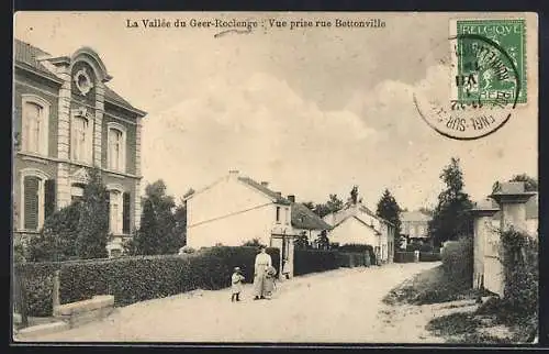 AK Roclenge-sur-Geer, Vue prise rue Bettonville