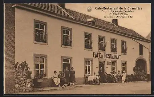 AK Nonceveux, Café-Restaurant de la Chaudière, Prop. J. Lawarrée-Fontaine