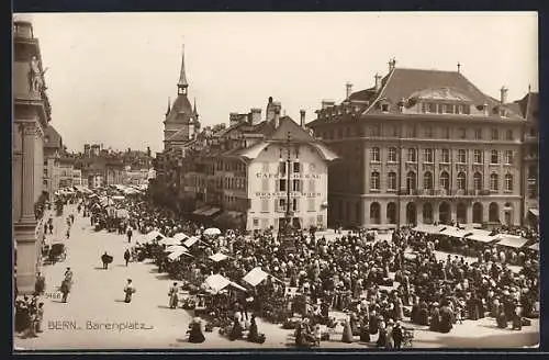 AK Bern, Bärenplatz mit Cafe Federal