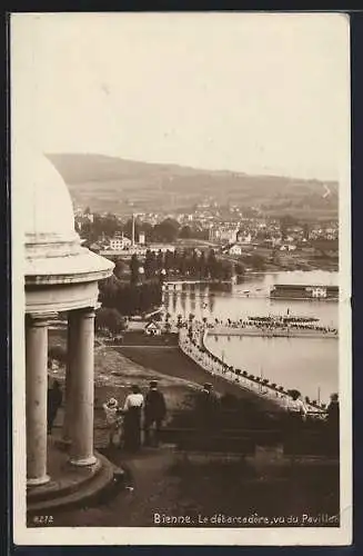 AK Bienne, Le débarcadère, vu du Pavillon