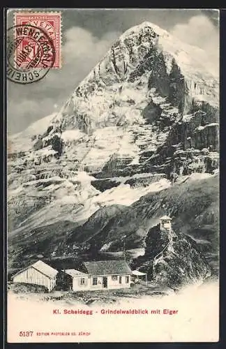 AK Kl. Scheidegg, Grindelwaldblick mit Eiger