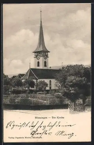 AK Münsingen, Blick auf die Kirche