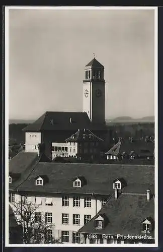 AK Bern, Blick auf die Friedenskirche