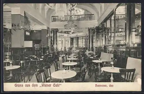 AK Hannover, Wiener Café, Innenansicht