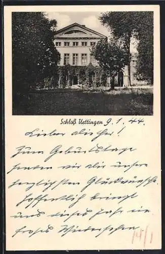 AK Uettingen, Schloss und Gartenanlagen