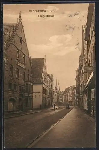 AK Oldenburg i. Gr., Blick in die Langestrasse